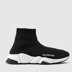 Balenciaga Women's Speed Lt Black White Trainers